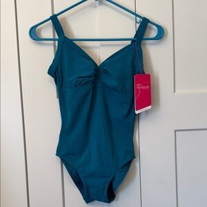 Speedo Teal Sculpture One-Piece Swimsuit